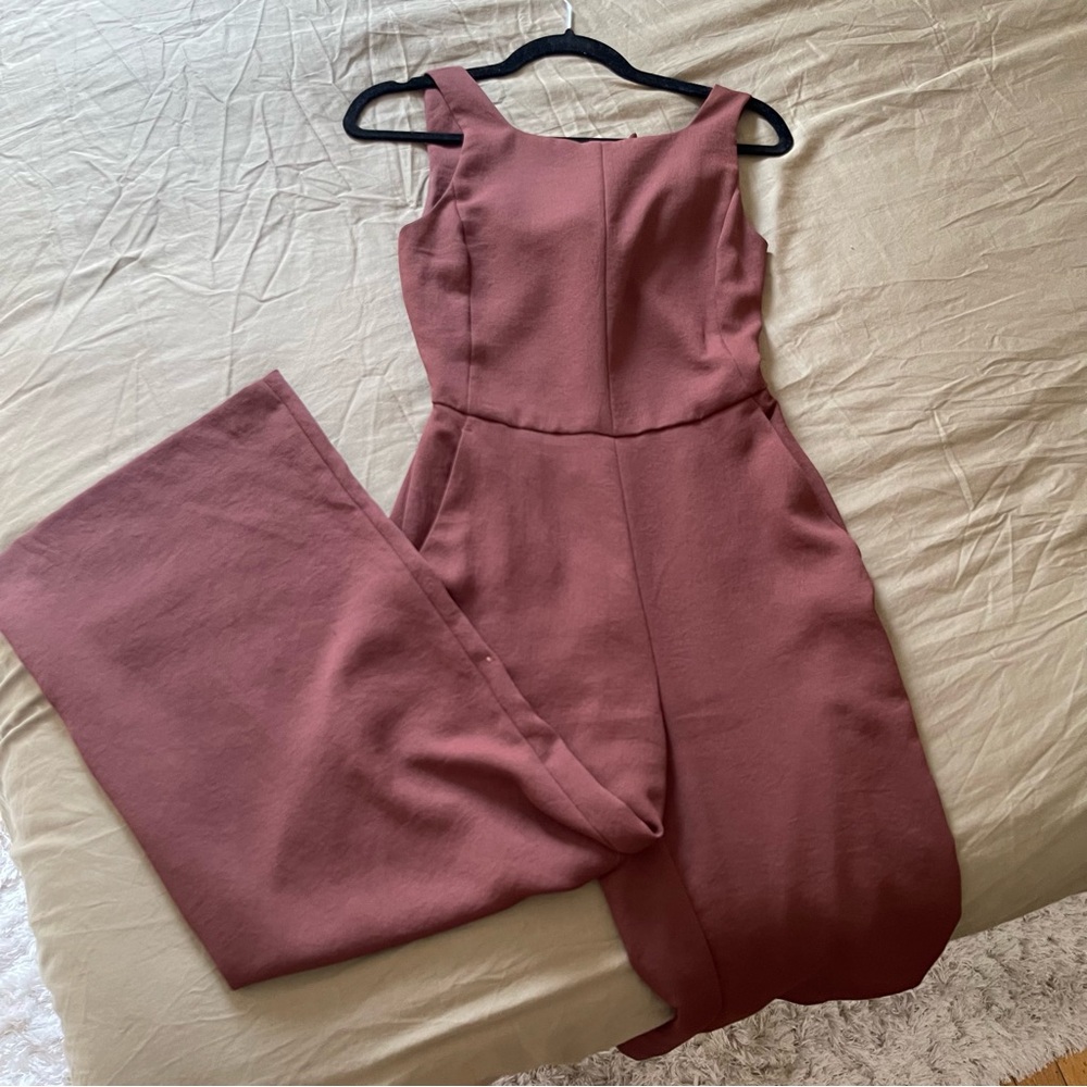 WILFRED ARITZIA Ecoulement Jumpsuit Burgundy